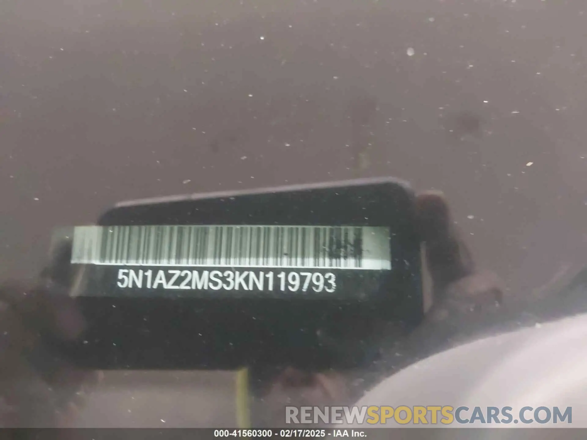 9 Фотография поврежденного автомобиля 5N1AZ2MS3KN119793 NISSAN MURANO 2019