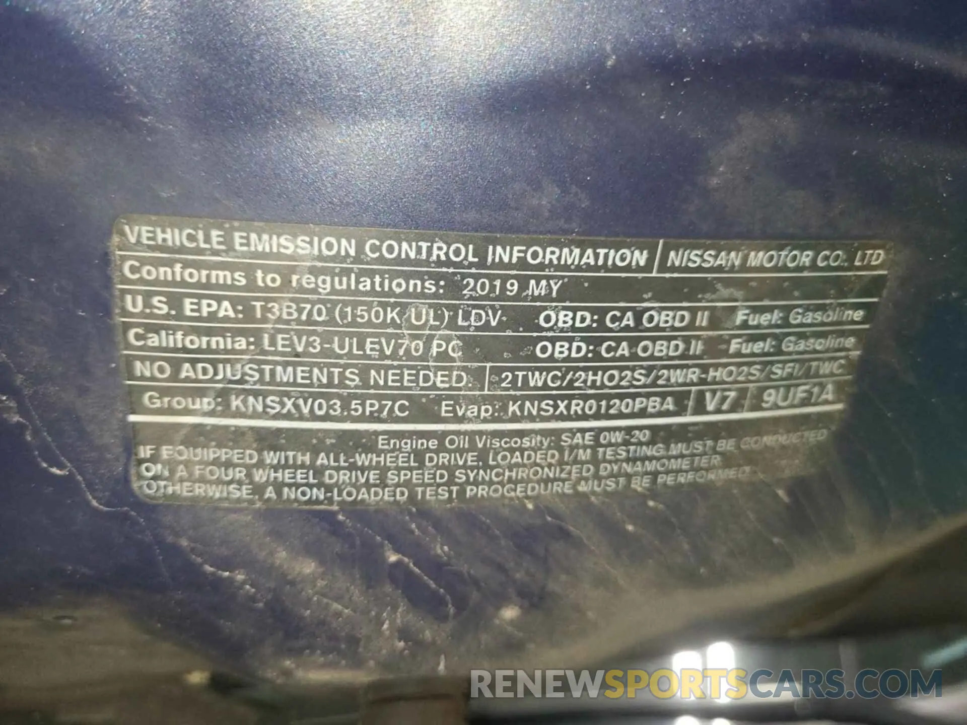 3 Photograph of a damaged car 5N1AZ2MS6KN104821 NISSAN MURANO 2019