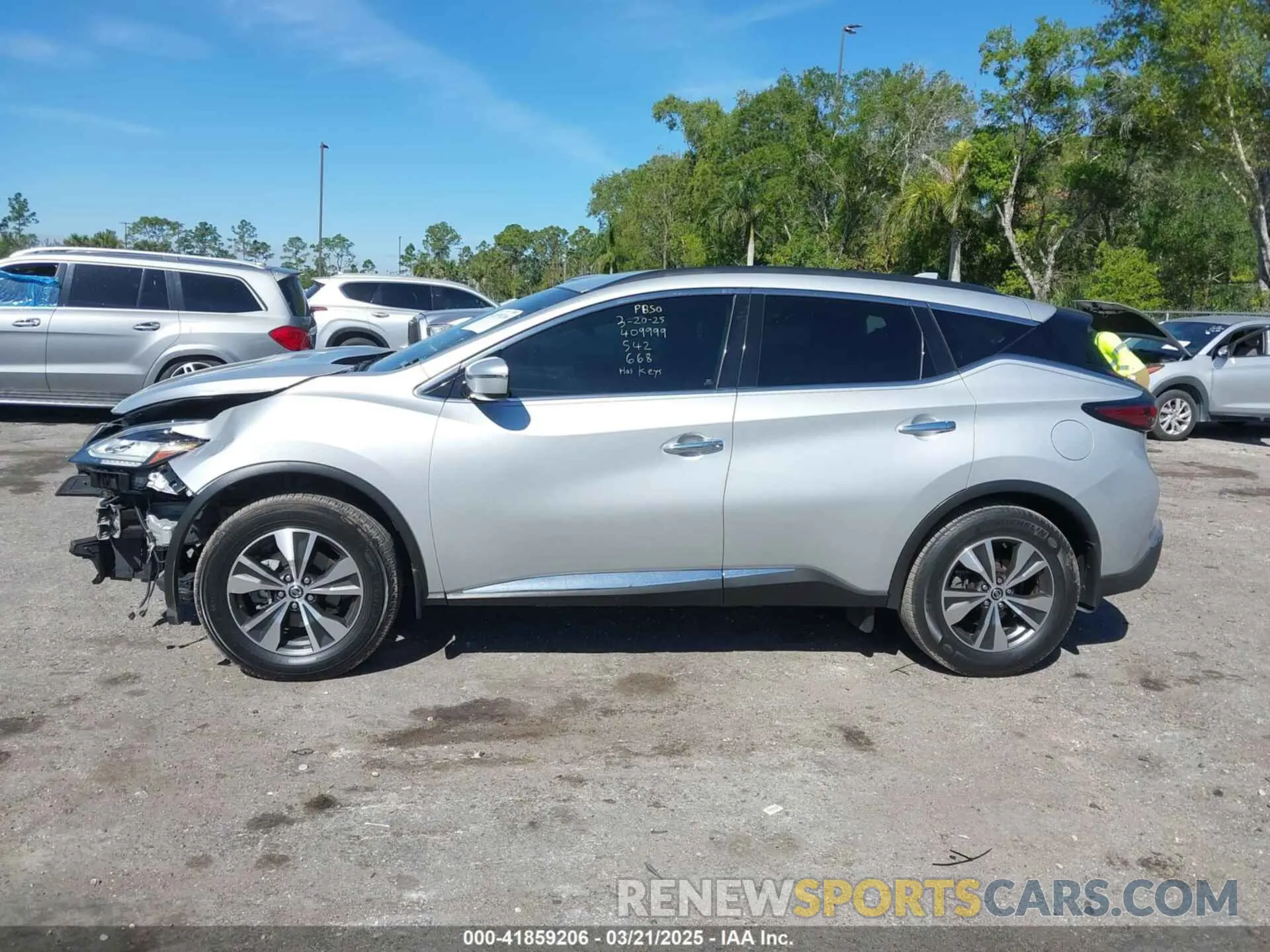 14 Photograph of a damaged car 5N1AZ2BJ4MC117043 NISSAN MURANO 2021