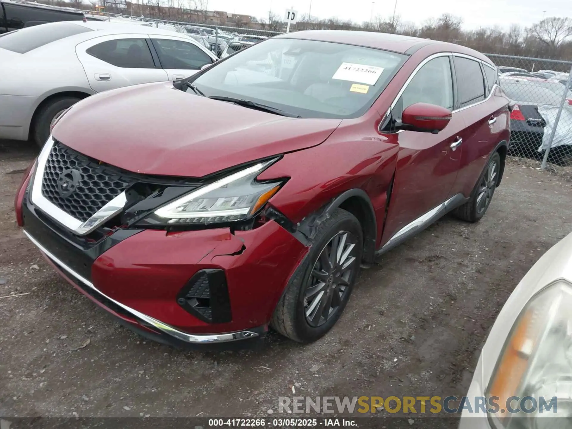 2 Фотография поврежденного автомобиля 5N1AZ2BJ5MC131534 NISSAN MURANO 2021