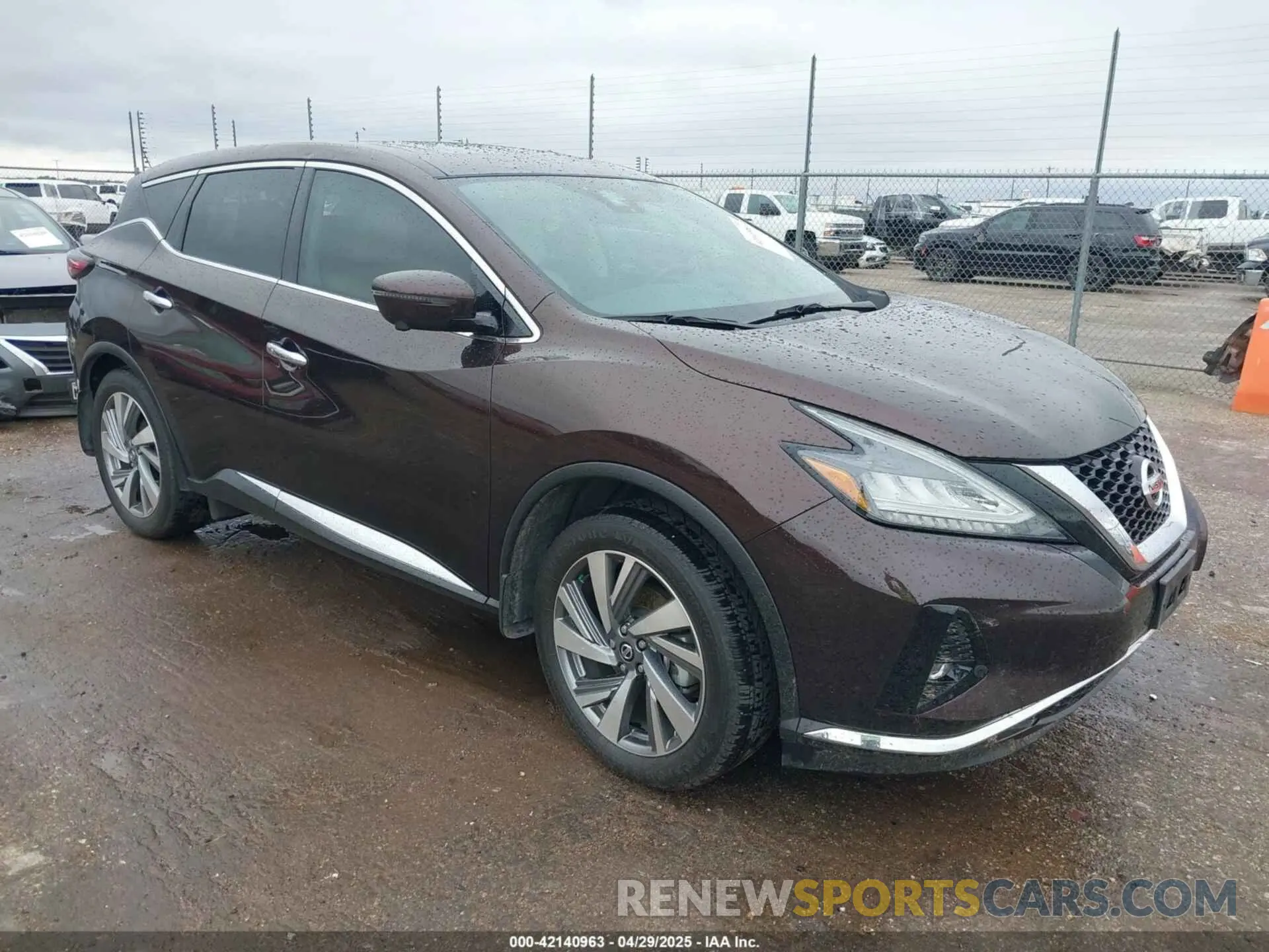 1 Photograph of a damaged car 5N1AZ2CJ9MC115755 NISSAN MURANO 2021