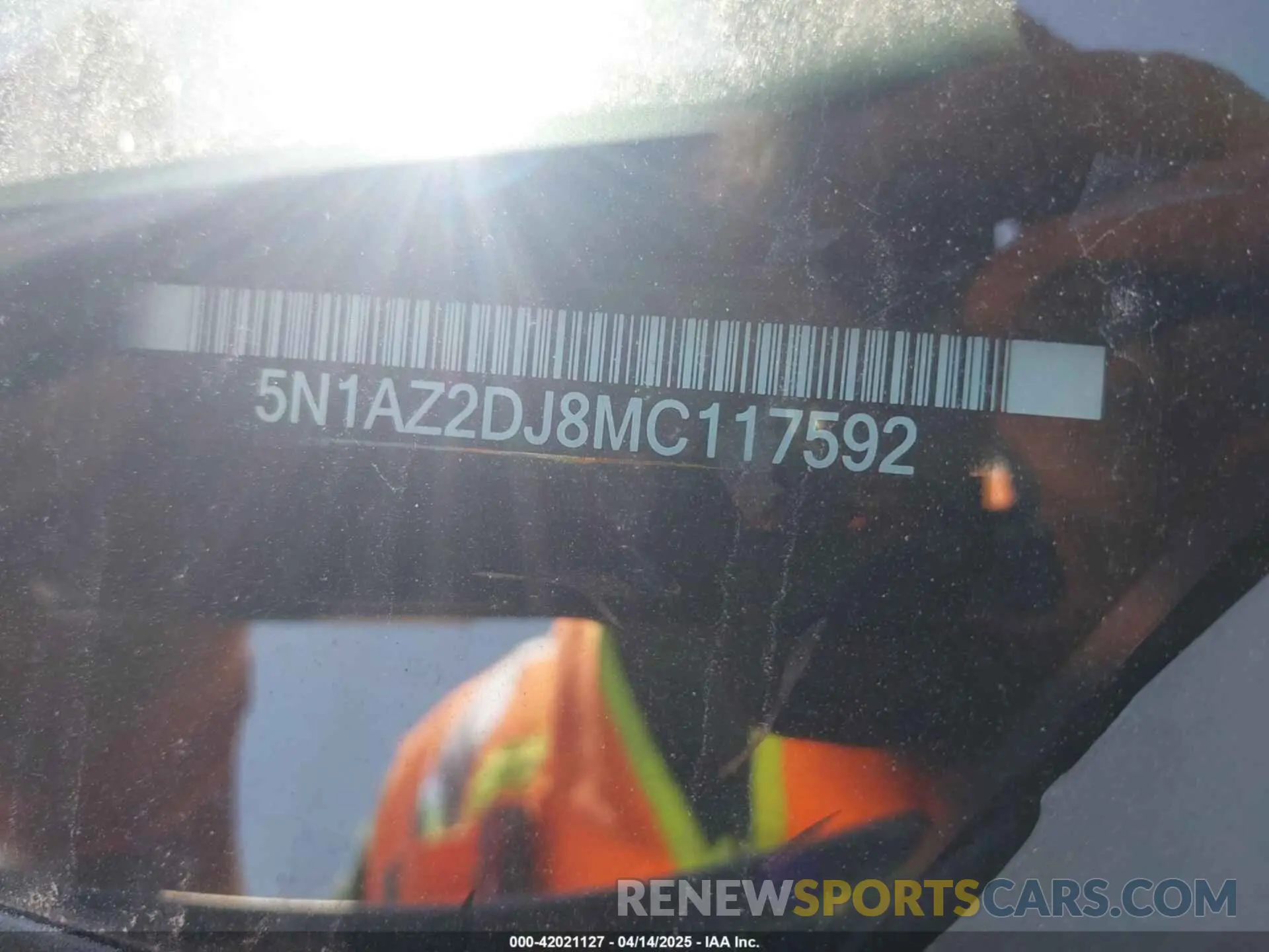 9 Фотография поврежденного автомобиля 5N1AZ2DJ8MC117592 NISSAN MURANO 2021