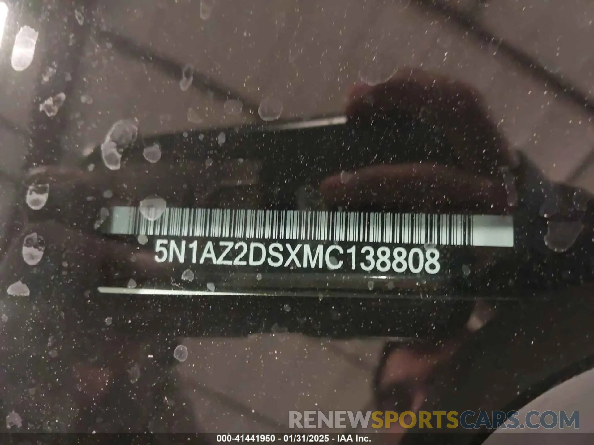 9 Photograph of a damaged car 5N1AZ2DSXMC138808 NISSAN MURANO 2021