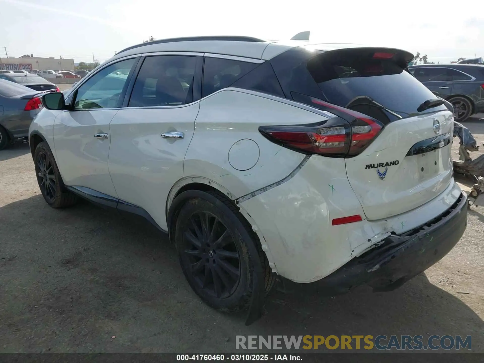3 Фотография поврежденного автомобиля 5N1AZ2BJ0NC126775 NISSAN MURANO 2022