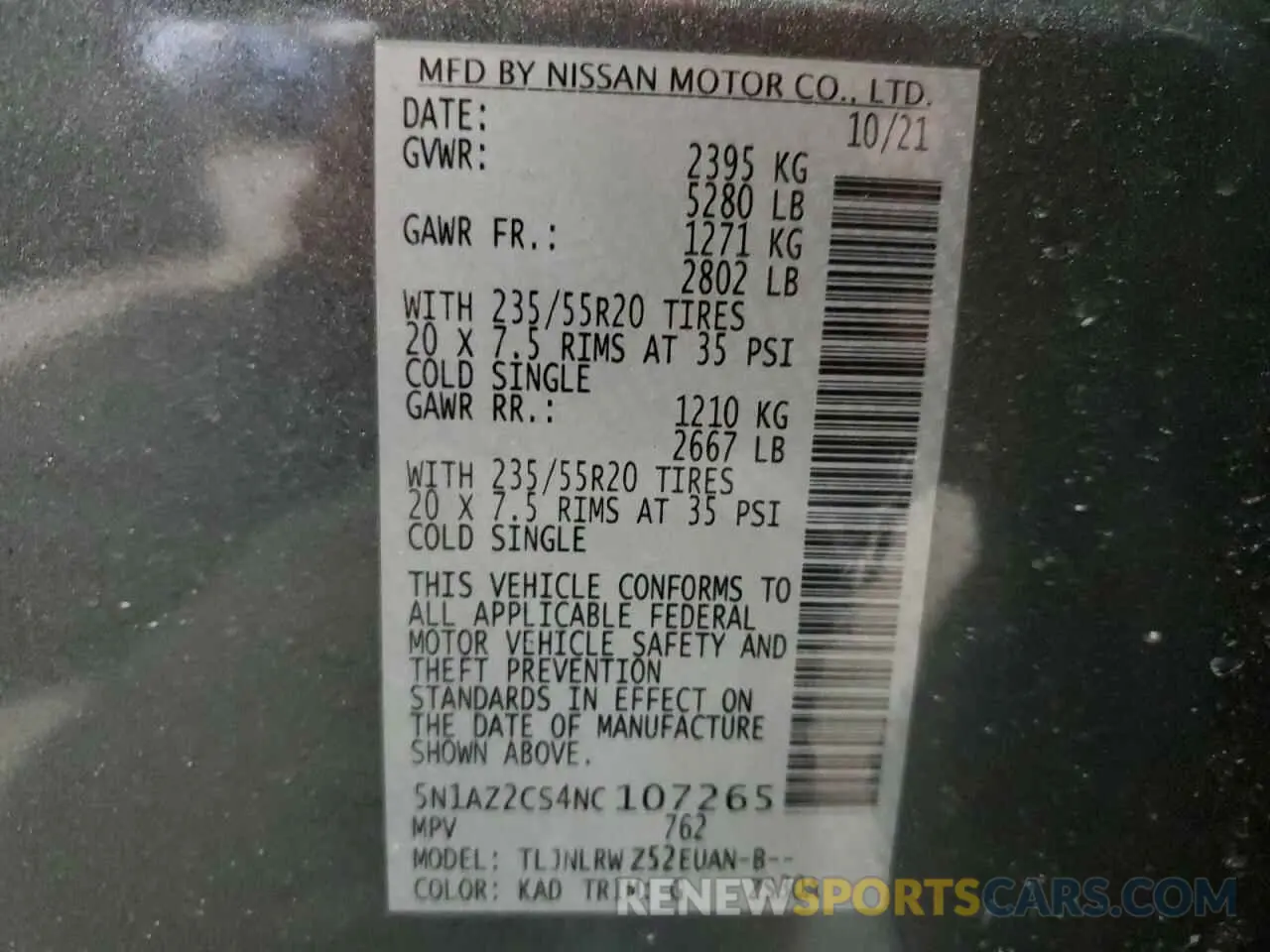 15 Photograph of a damaged car 5N1AZ2CS4NC107265 NISSAN MURANO 2022