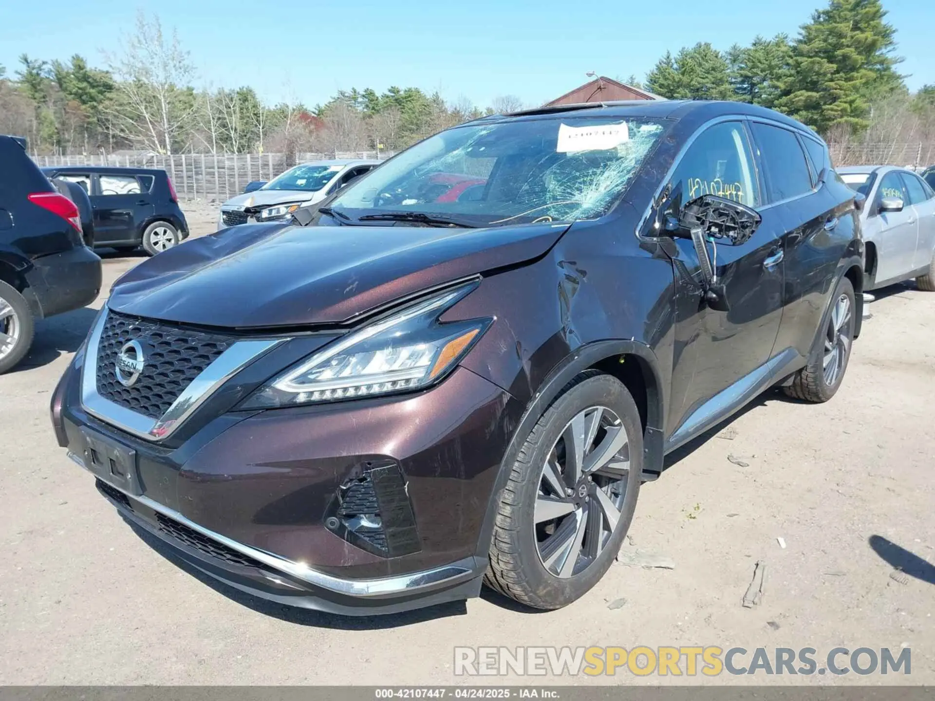 2 Photograph of a damaged car 5N1AZ2CS8NC108807 NISSAN MURANO 2022