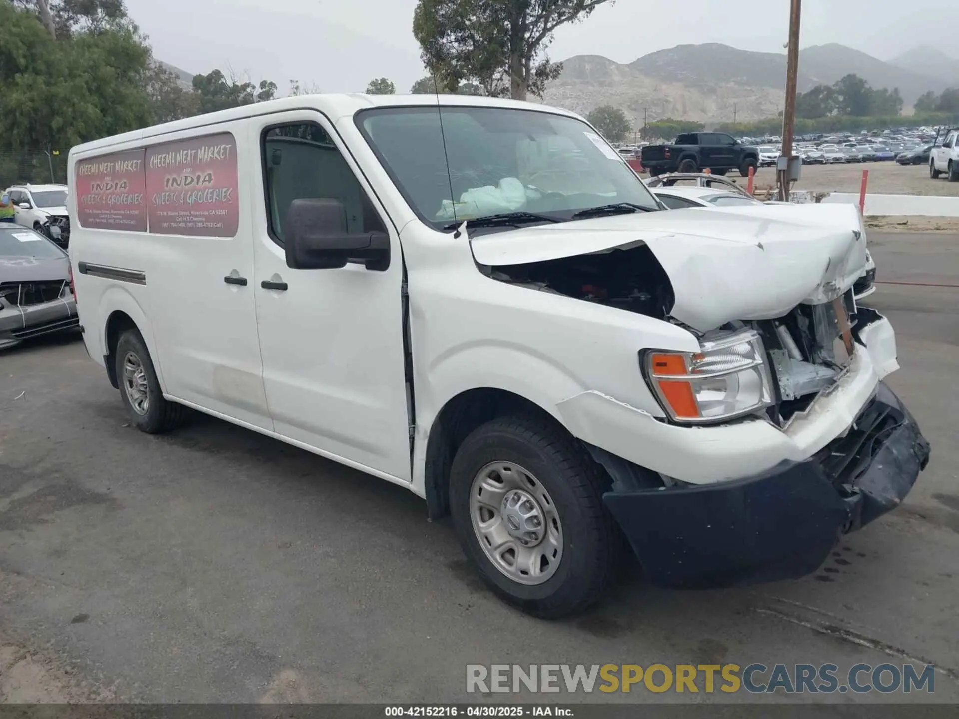 1 Photograph of a damaged car 1N6BF0KYXMN805682 NISSAN NV CARGO NV2500 HD 2021