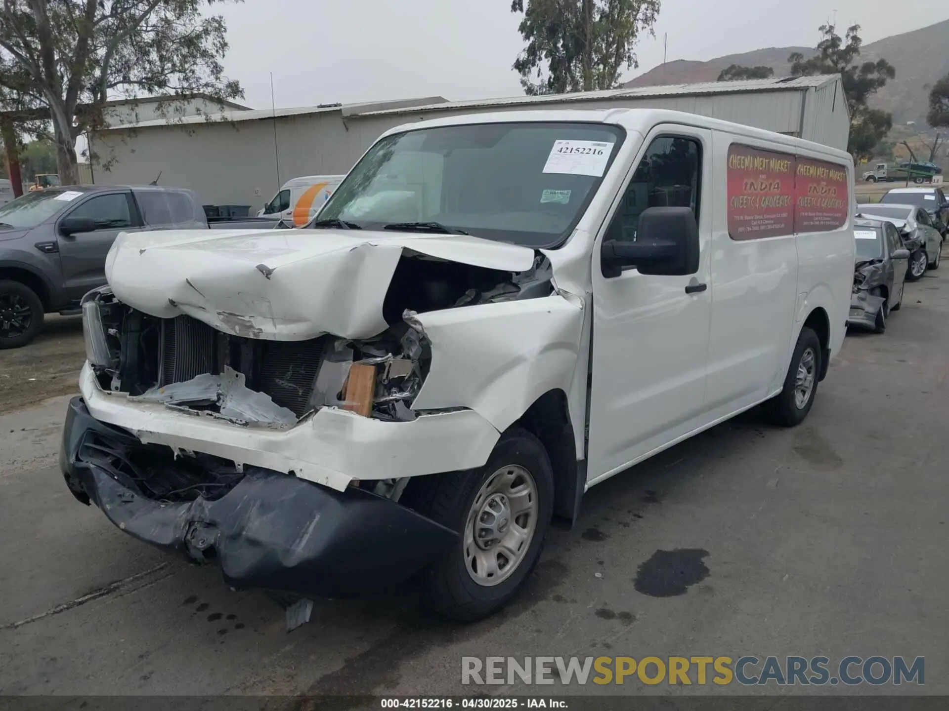 2 Photograph of a damaged car 1N6BF0KYXMN805682 NISSAN NV CARGO NV2500 HD 2021