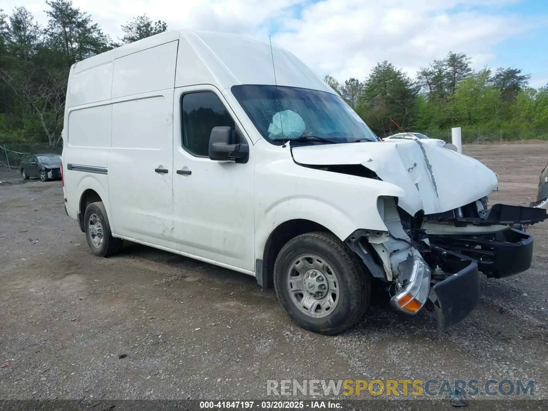 1 Photograph of a damaged car 1N6BF0LYXMN800271 NISSAN NV CARGO NV2500 HD 2021