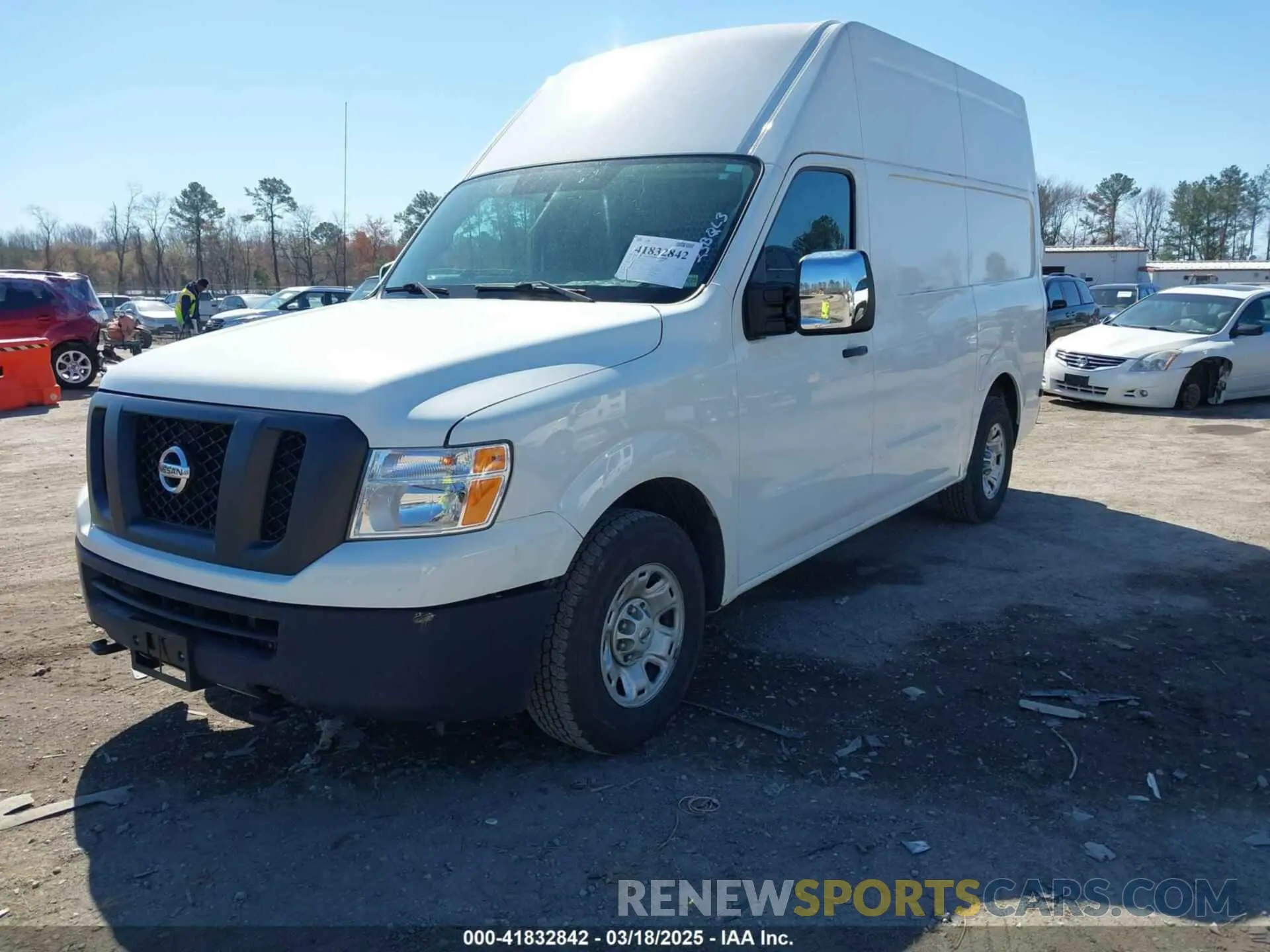 2 Photograph of a damaged car 1N6AF0LY4LN803404 NISSAN NV CARGO NV3500 HD 2020