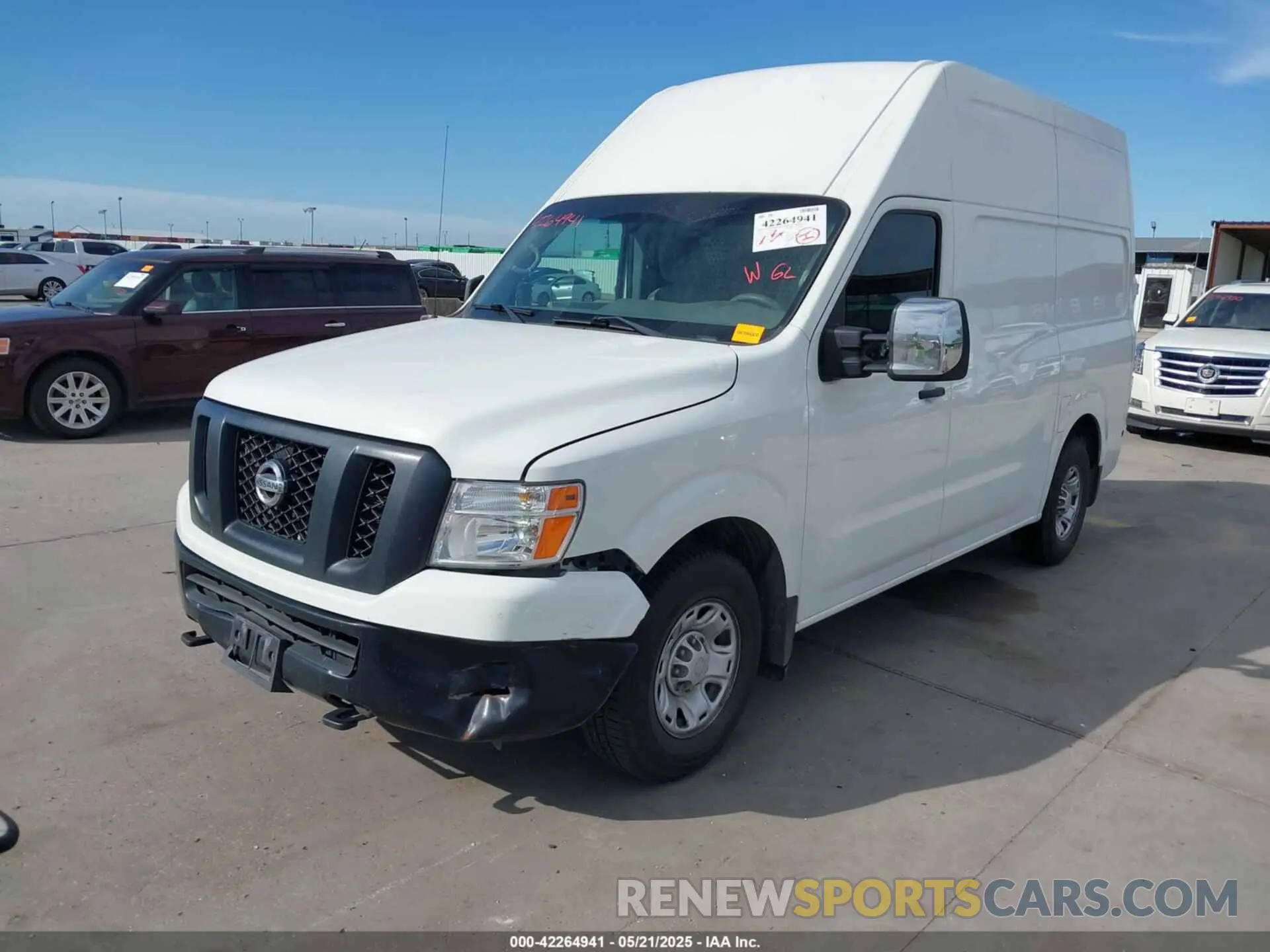 2 Photograph of a damaged car 1N6AF0LY8MN805030 NISSAN NV CARGO NV3500 HD 2021