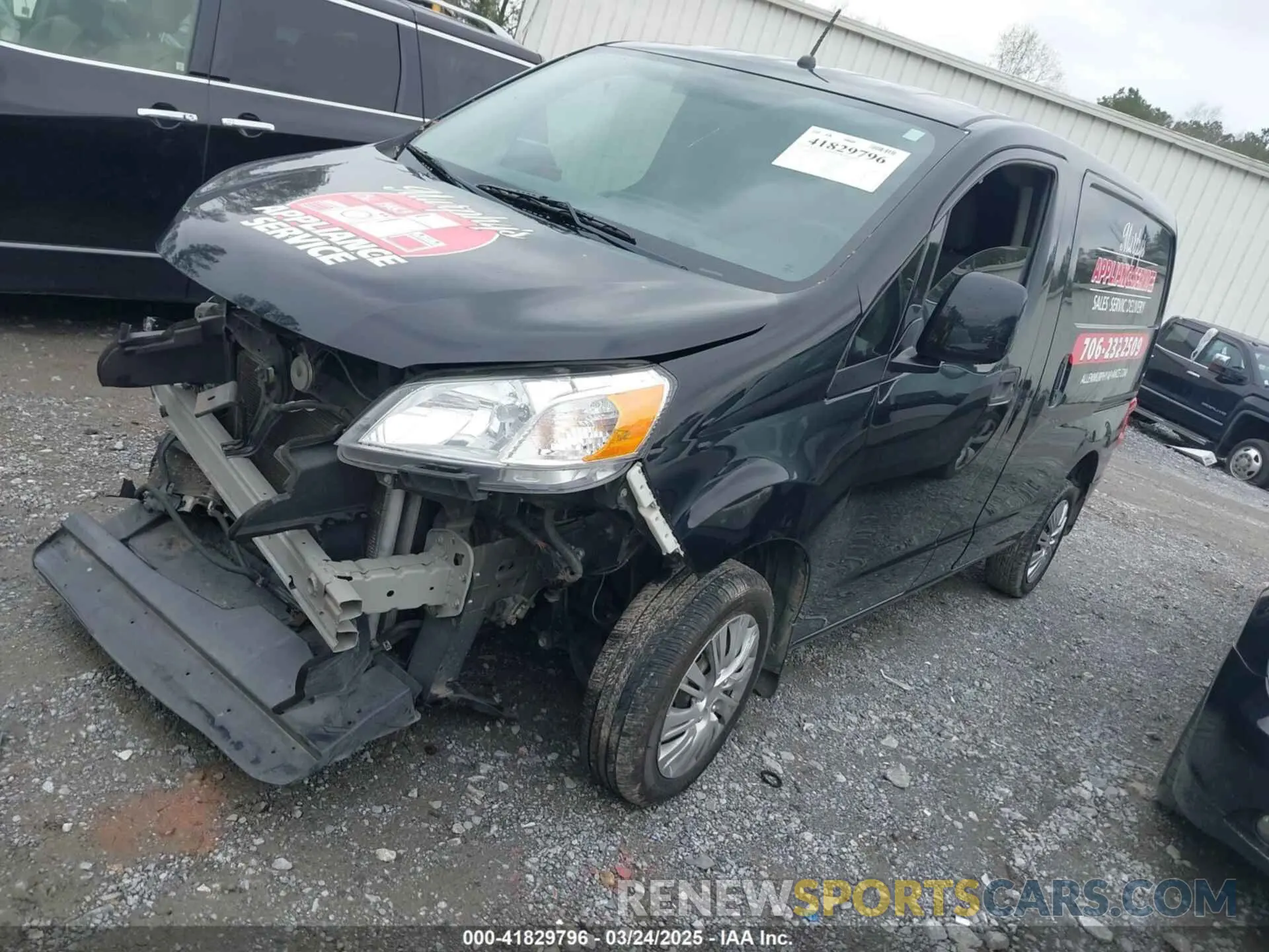 2 Photograph of a damaged car 3N6CM0KN7KK711925 NISSAN NV200 2019