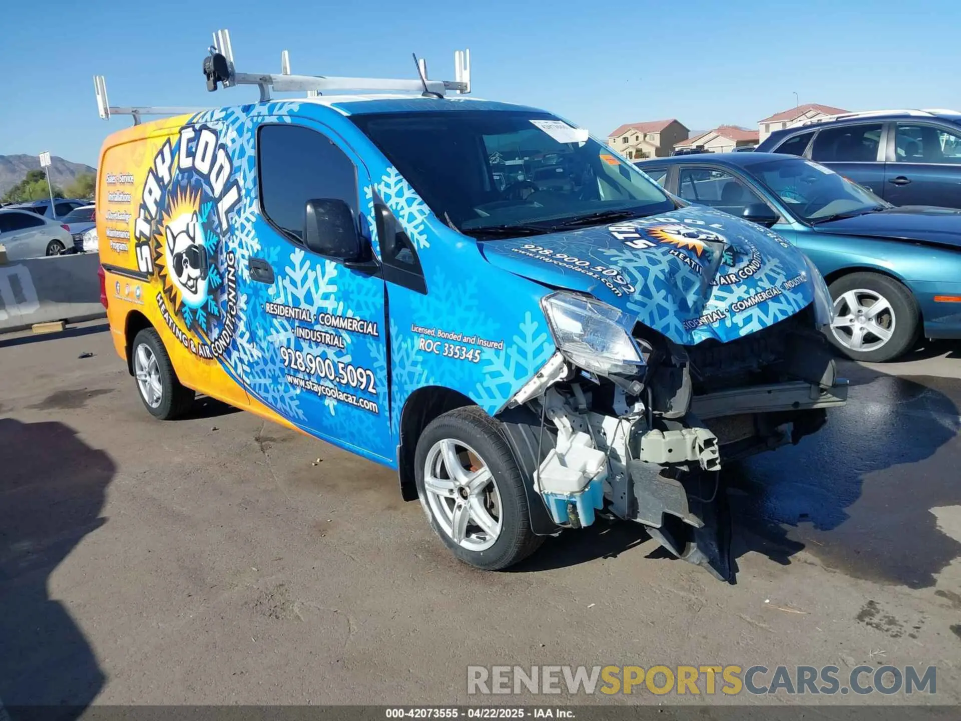 1 Photograph of a damaged car 3N6CM0KN2LK699541 NISSAN NV200  CARGO 2020