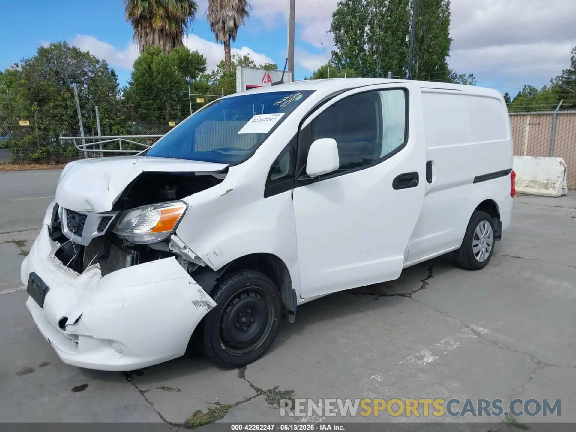 2 Photograph of a damaged car 3N6CM0KN3MK706501 NISSAN NV200  CARGO 2021