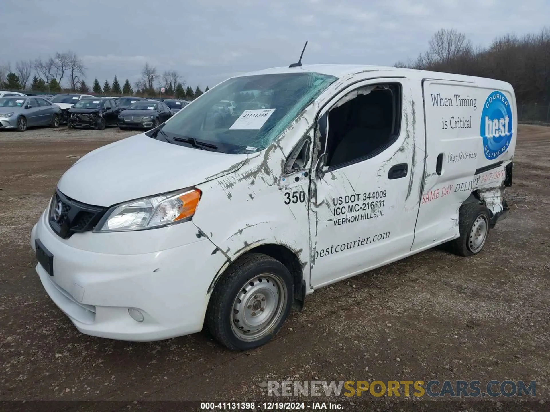 2 Photograph of a damaged car 3N6CM0KN7MK704685 NISSAN NV200  CARGO 2021