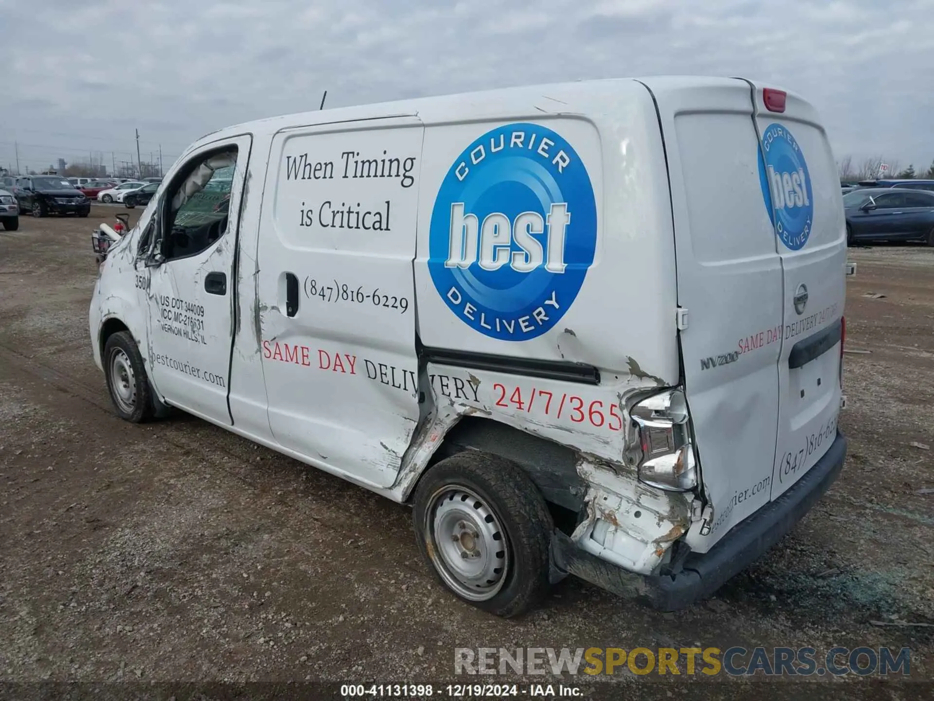 3 Photograph of a damaged car 3N6CM0KN7MK704685 NISSAN NV200  CARGO 2021