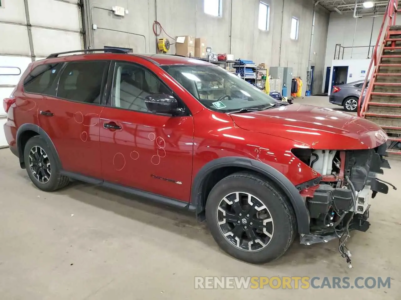 4 Photograph of a damaged car 5N1DR2MM0KC613457 NISSAN PATHFINDER 2019