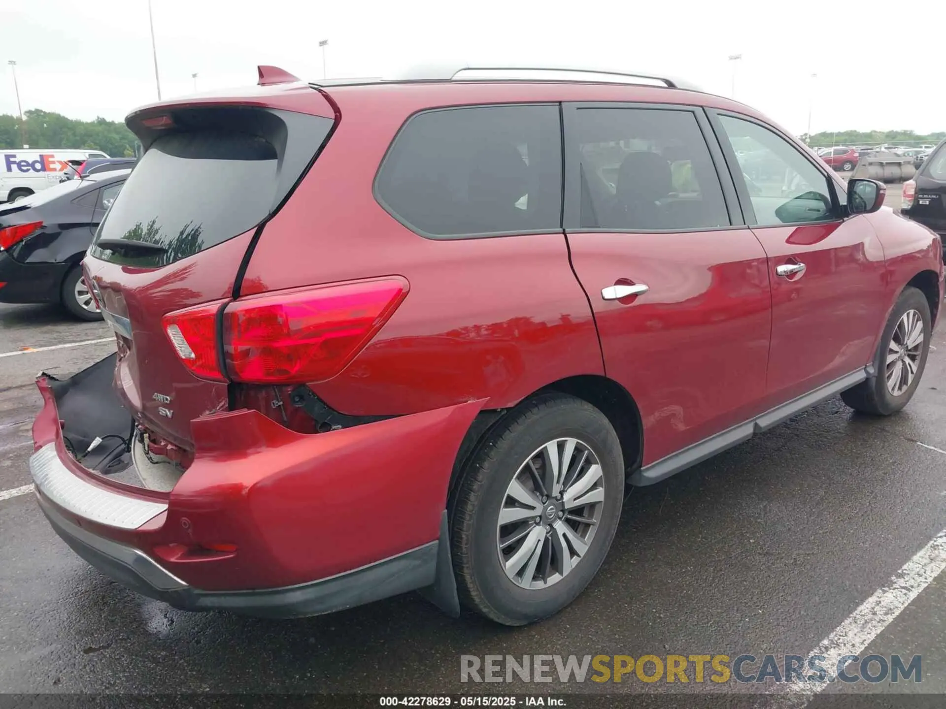 4 Photograph of a damaged car 5N1DR2MM0KC652341 NISSAN PATHFINDER 2019
