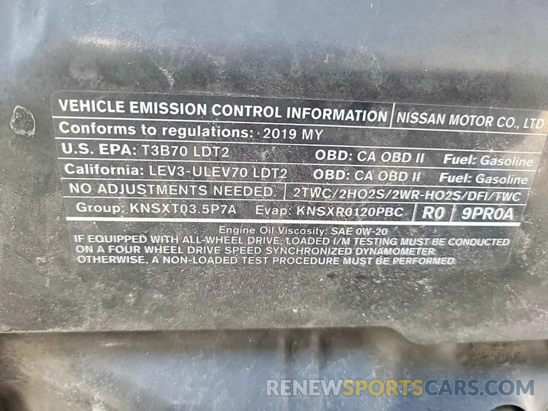 50 Photograph of a damaged car 5N1DR2MM9KC604384 NISSAN PATHFINDER 2019
