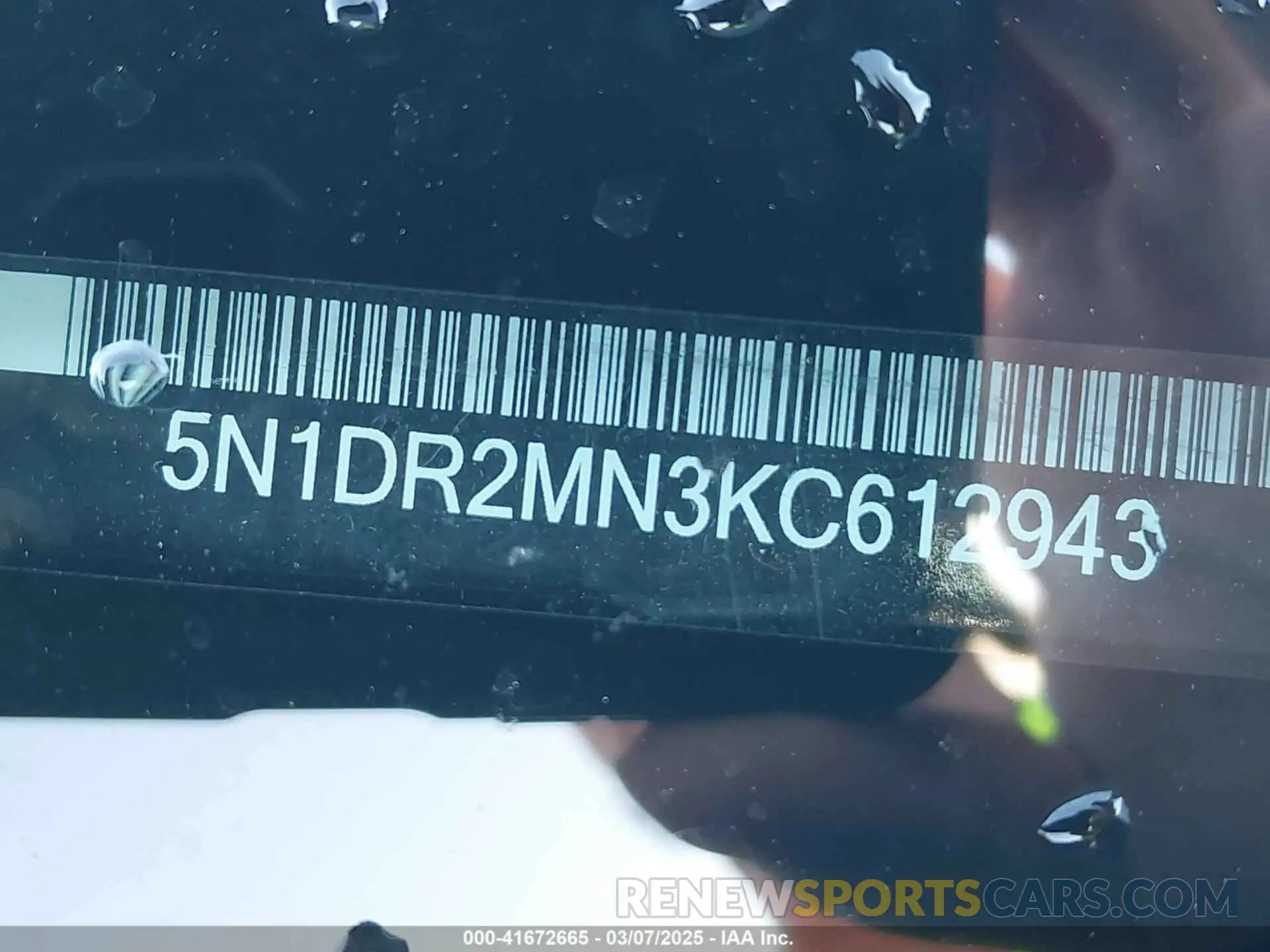 9 Фотография поврежденного автомобиля 5N1DR2MN3KC612943 NISSAN PATHFINDER 2019