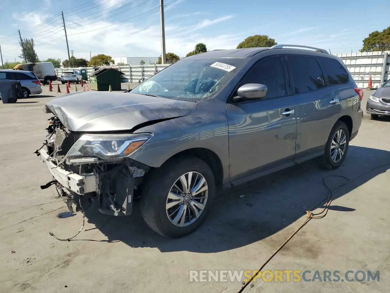 1 Photograph of a damaged car 5N1DR2MN6KC613312 NISSAN PATHFINDER 2019