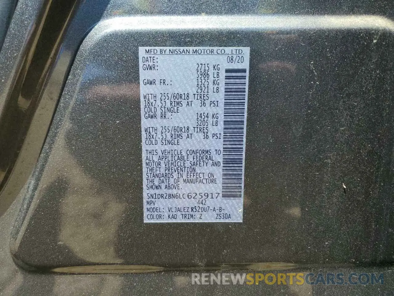 15 Фотография поврежденного автомобиля 5N1DR2BN6LC625917 NISSAN PATHFINDER 2020