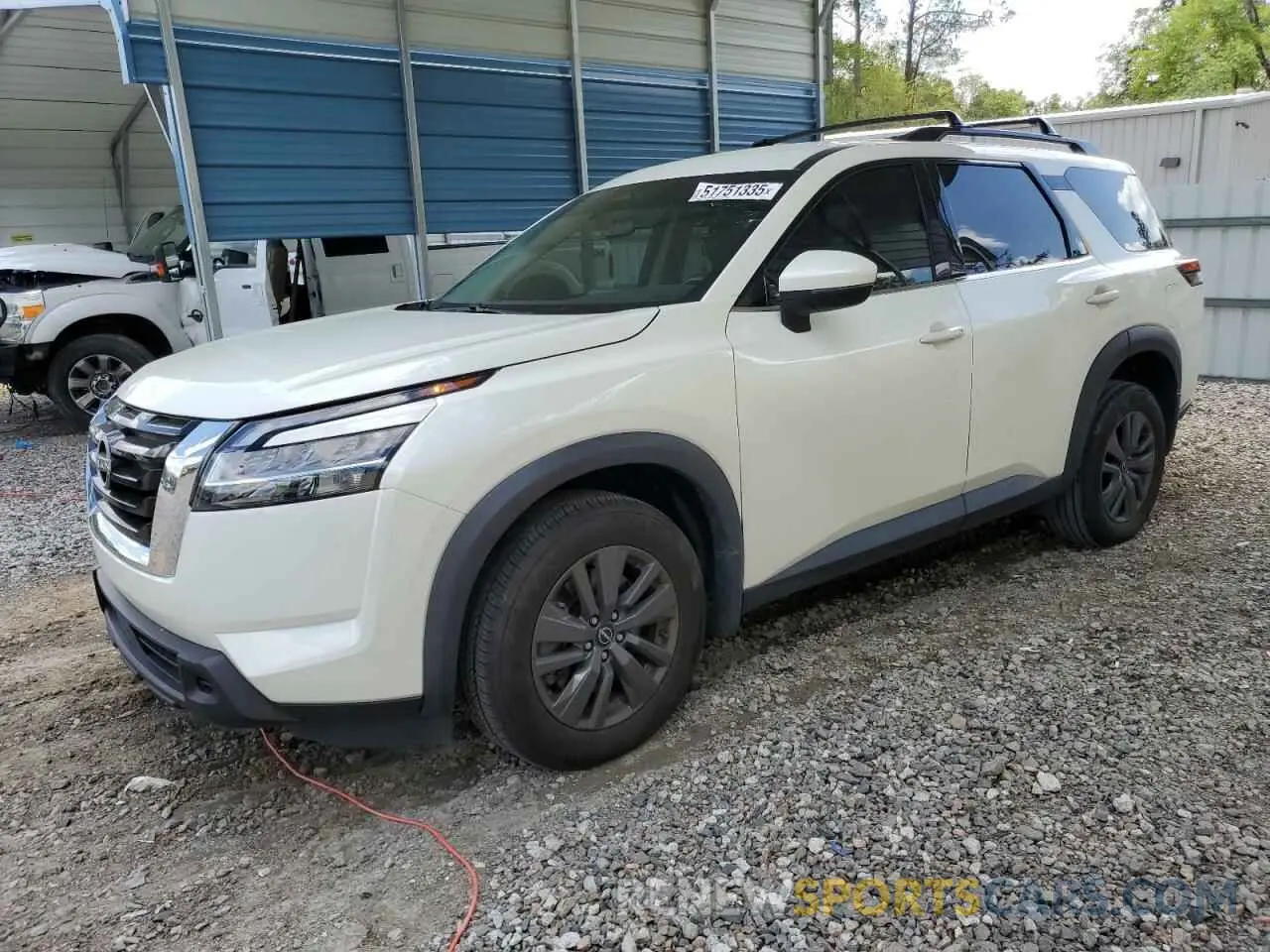 1 Photograph of a damaged car 5N1DR3BA0NC240794 NISSAN PATHFINDER 2022