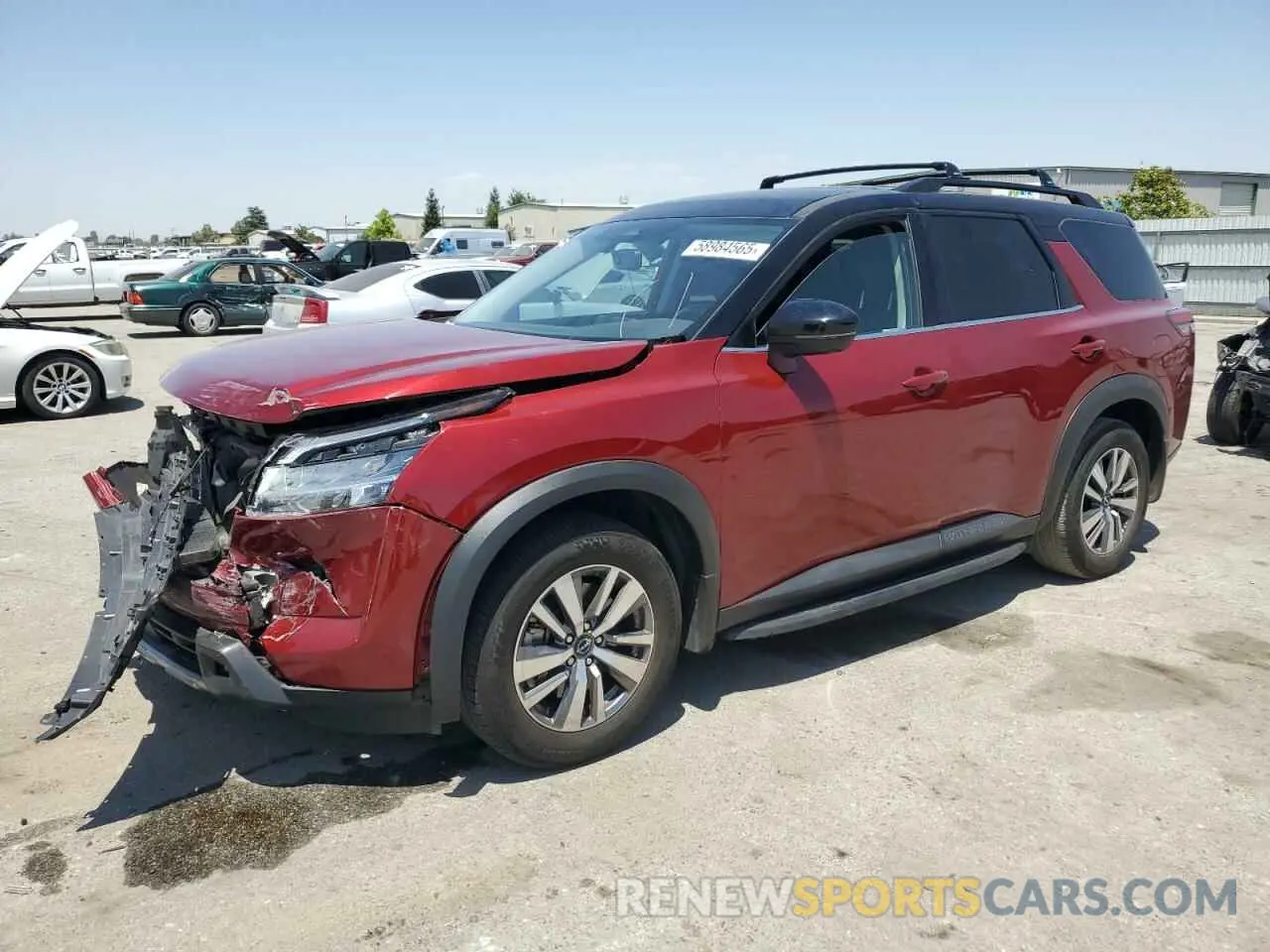 1 Photograph of a damaged car 5N1DR3CA2NC229794 NISSAN PATHFINDER 2022