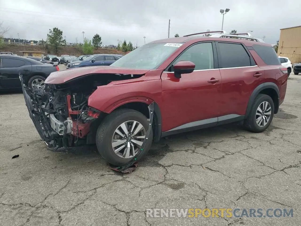 1 Photograph of a damaged car 5N1DR3CC9NC262387 NISSAN PATHFINDER 2022