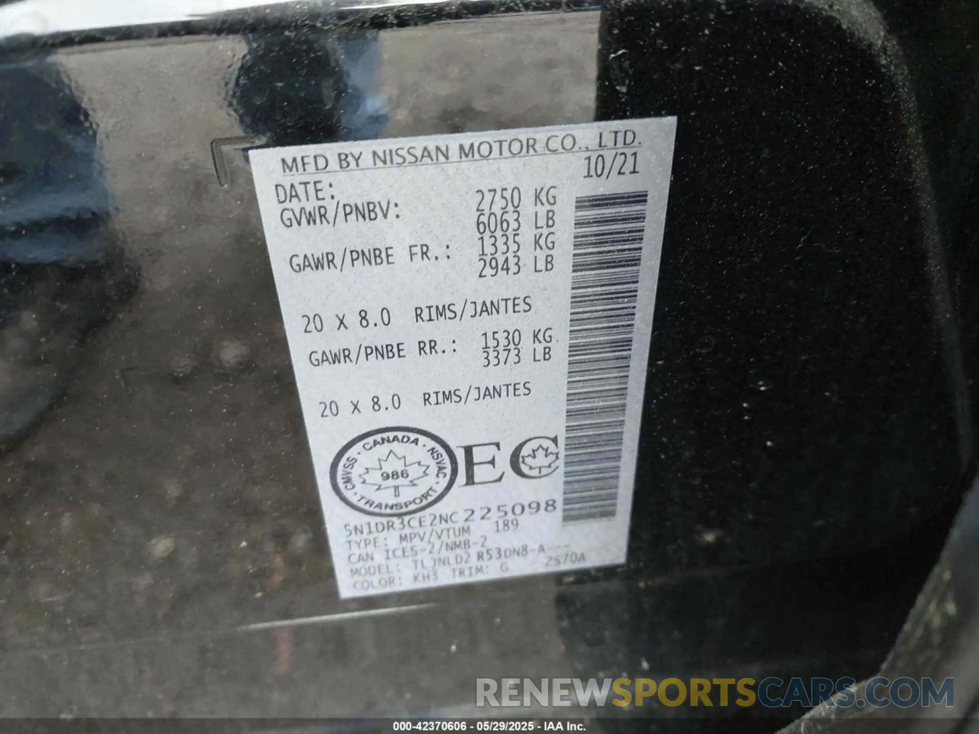 9 Фотография поврежденного автомобиля 5N1DR3CE2NC225098 NISSAN PATHFINDER 2022