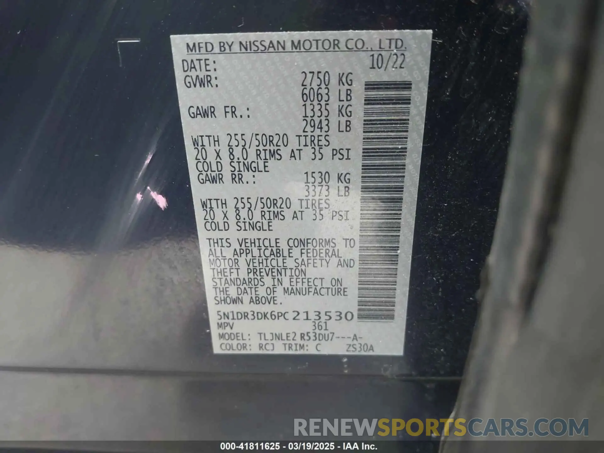 9 Фотография поврежденного автомобиля 5N1DR3DK6PC213530 NISSAN PATHFINDER 2023
