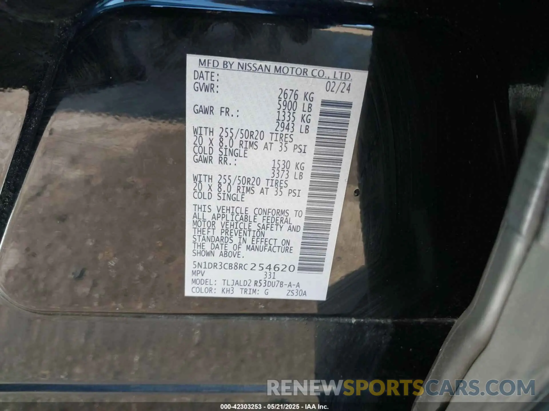 9 Фотография поврежденного автомобиля 5N1DR3CB8RC254620 NISSAN PATHFINDER 2024
