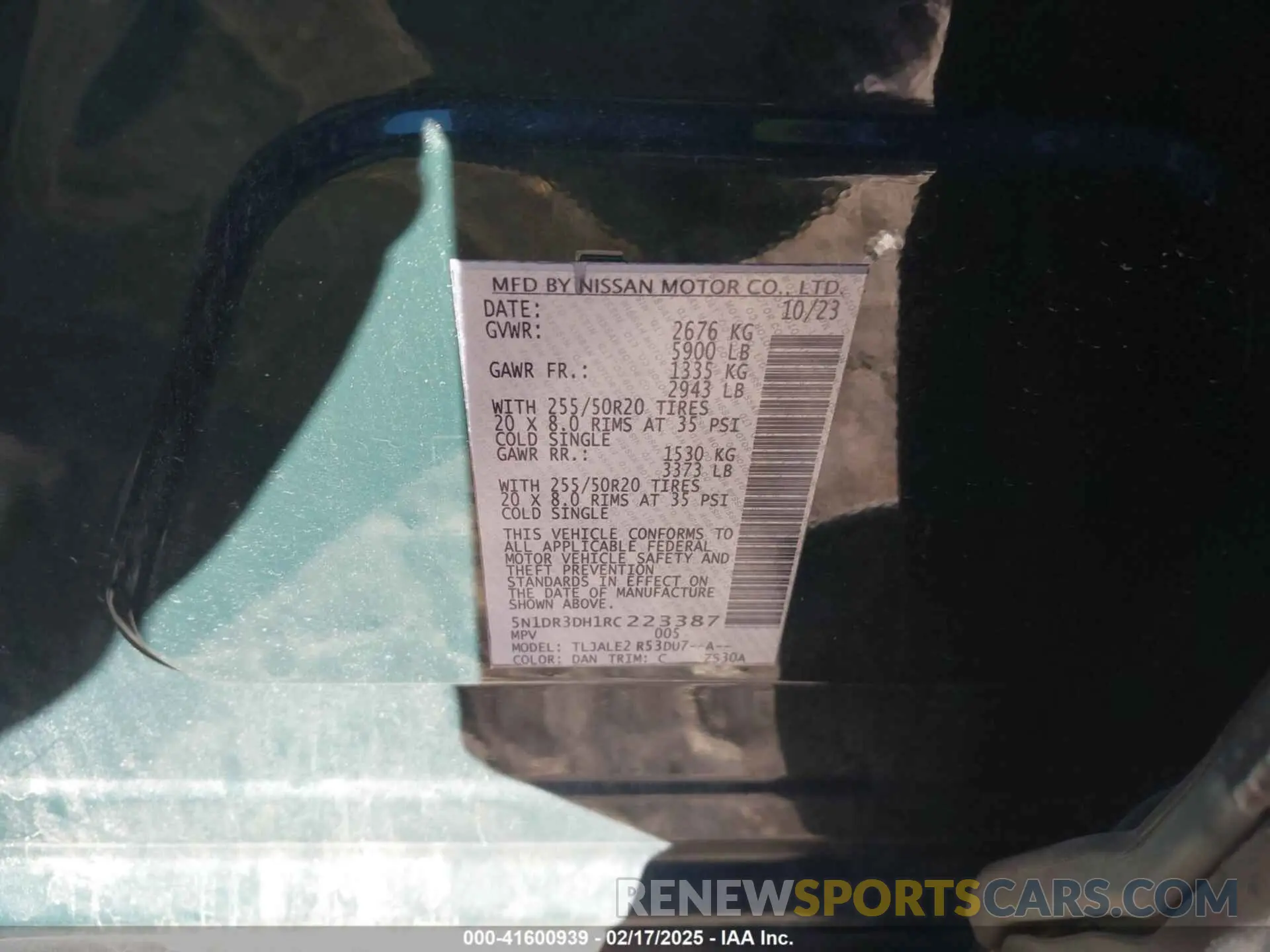 9 Фотография поврежденного автомобиля 5N1DR3DH1RC223387 NISSAN PATHFINDER 2024