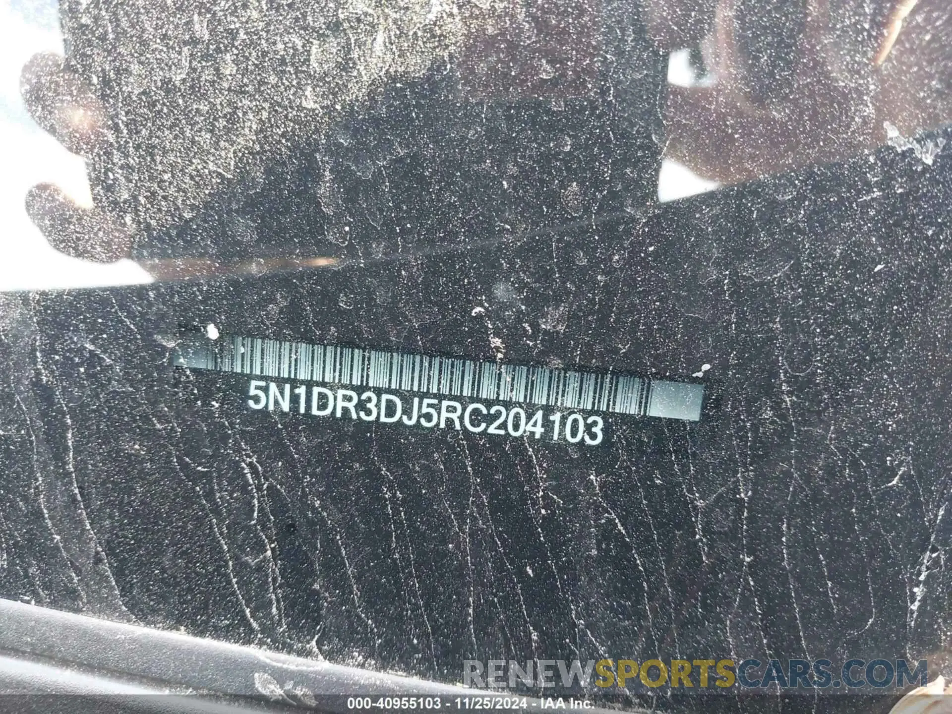 9 Photograph of a damaged car 5N1DR3DJ5RC204103 NISSAN PATHFINDER 2024
