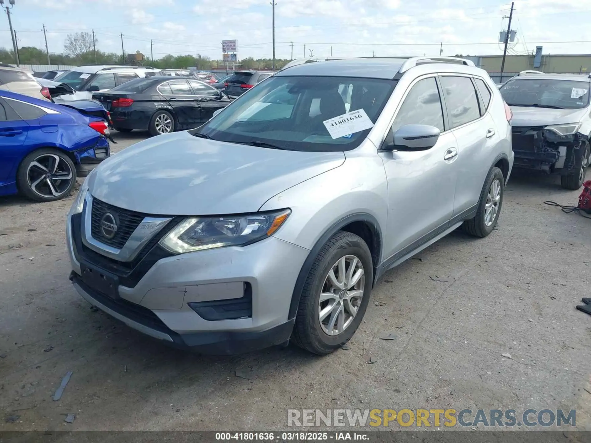 2 Photograph of a damaged car 5N1AT2MT6KC826988 NISSAN ROGUE 2019