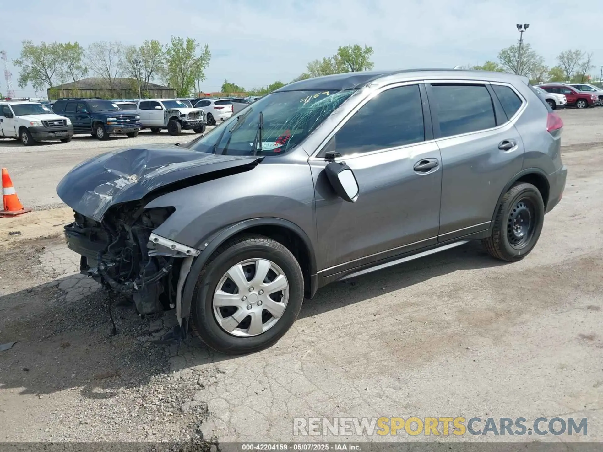 2 Photograph of a damaged car 5N1AT2MT7KC747698 NISSAN ROGUE 2019