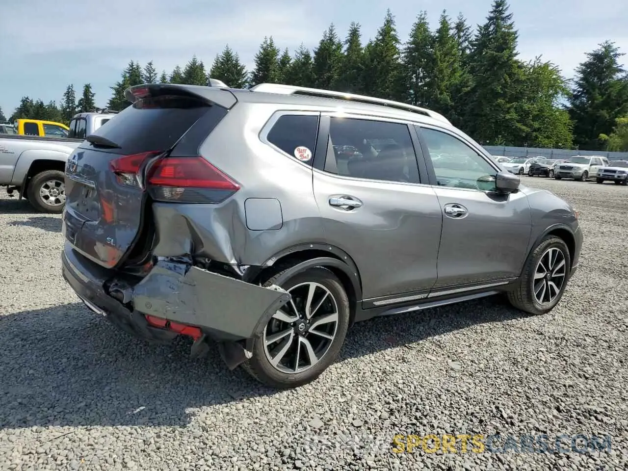 3 Photograph of a damaged car 5N1AT2MT7KC760001 NISSAN ROGUE 2019