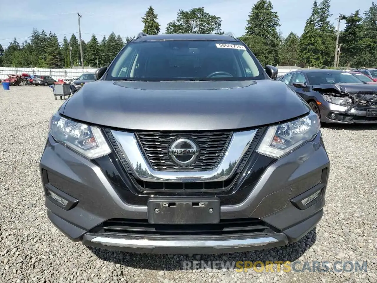 5 Photograph of a damaged car 5N1AT2MT7KC760001 NISSAN ROGUE 2019