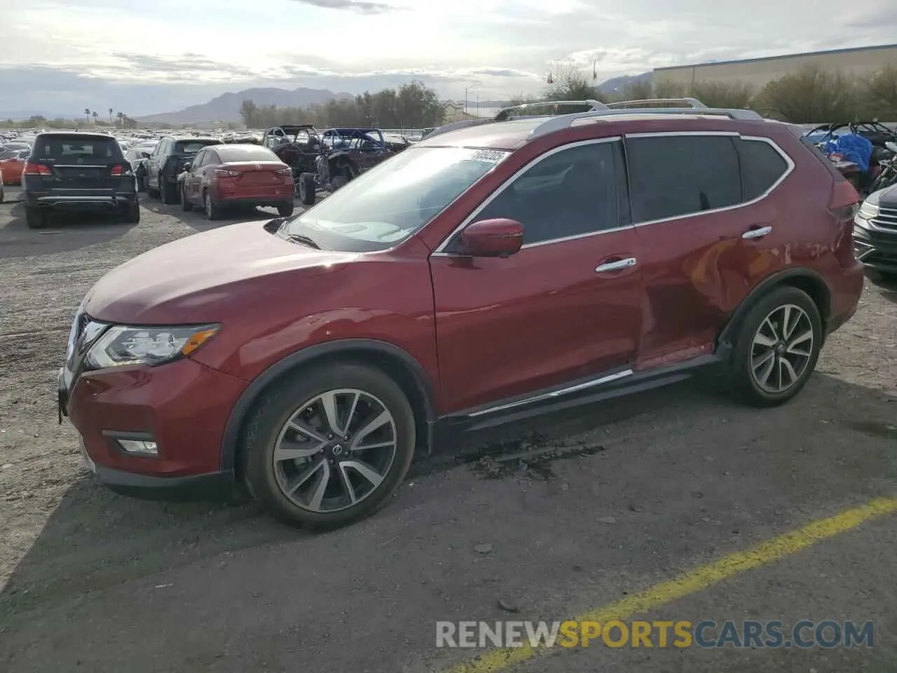 1 Photograph of a damaged car 5N1AT2MT7KC806541 NISSAN ROGUE 2019