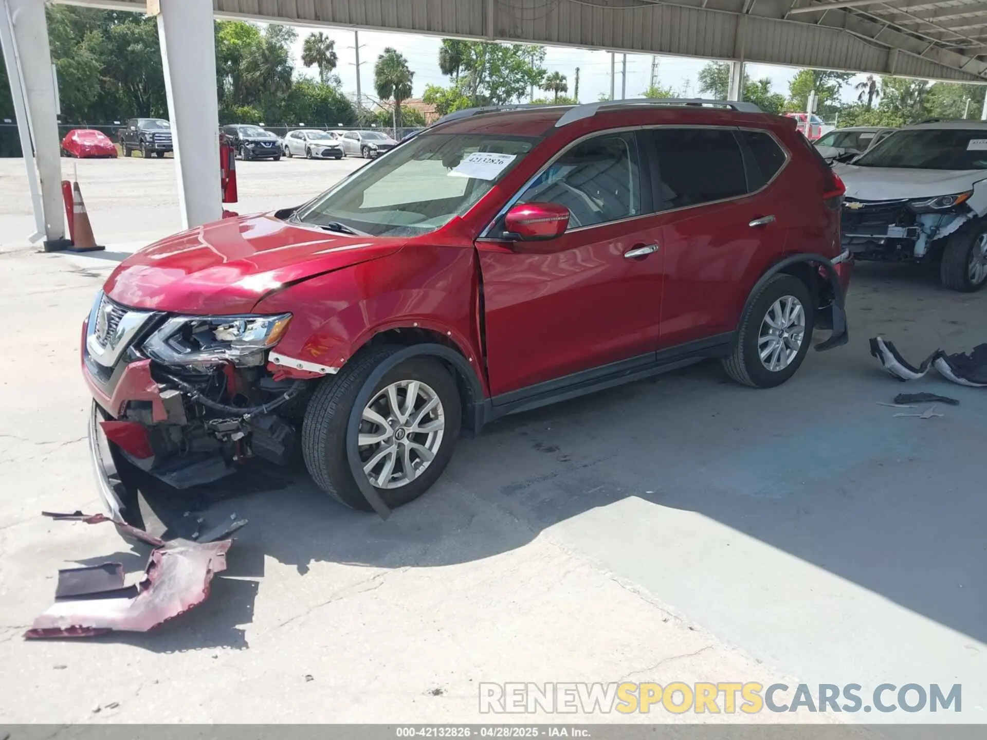 2 Photograph of a damaged car 5N1AT2MT8KC746978 NISSAN ROGUE 2019