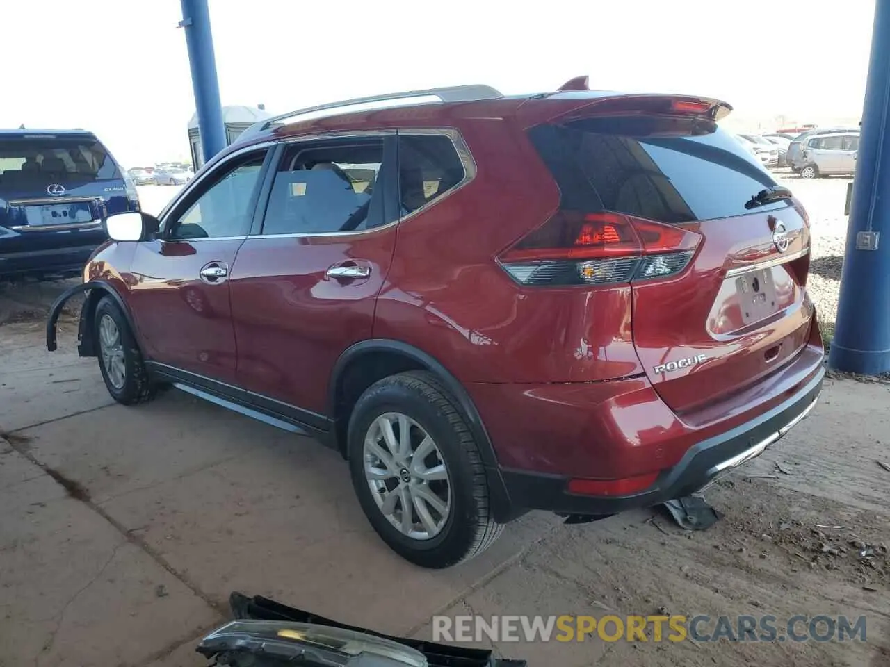 2 Photograph of a damaged car 5N1AT2MT9KC766964 NISSAN ROGUE 2019