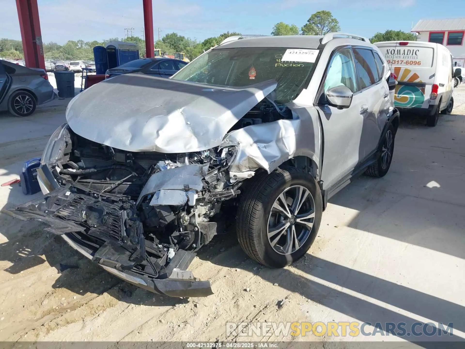 2 Photograph of a damaged car 5N1AT2MTXKC778816 NISSAN ROGUE 2019