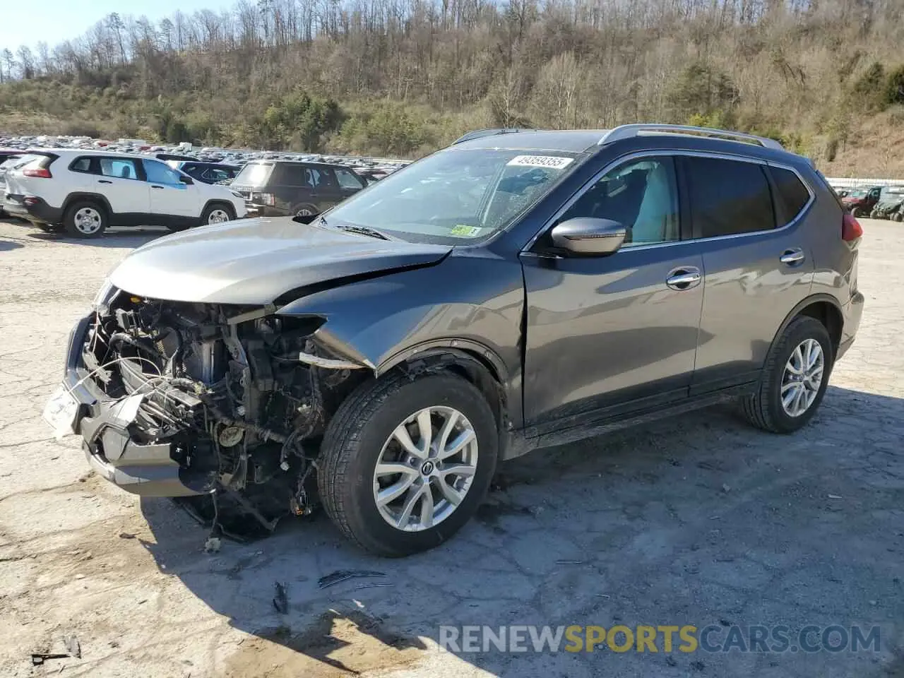 1 Photograph of a damaged car 5N1AT2MV0KC782701 NISSAN ROGUE 2019