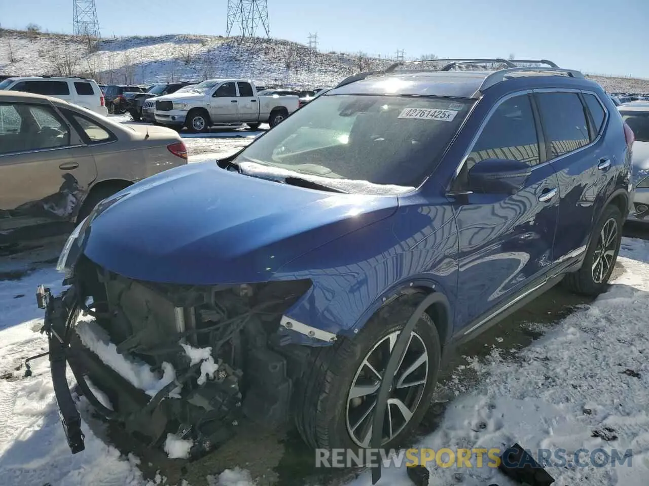 1 Photograph of a damaged car 5N1AT2MV1KC785493 NISSAN ROGUE 2019