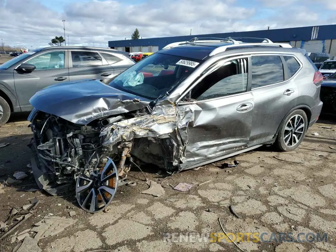 1 Photograph of a damaged car 5N1AT2MV1KC789365 NISSAN ROGUE 2019