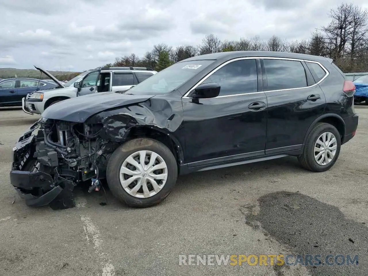1 Photograph of a damaged car 5N1AT2MV2KC745956 NISSAN ROGUE 2019