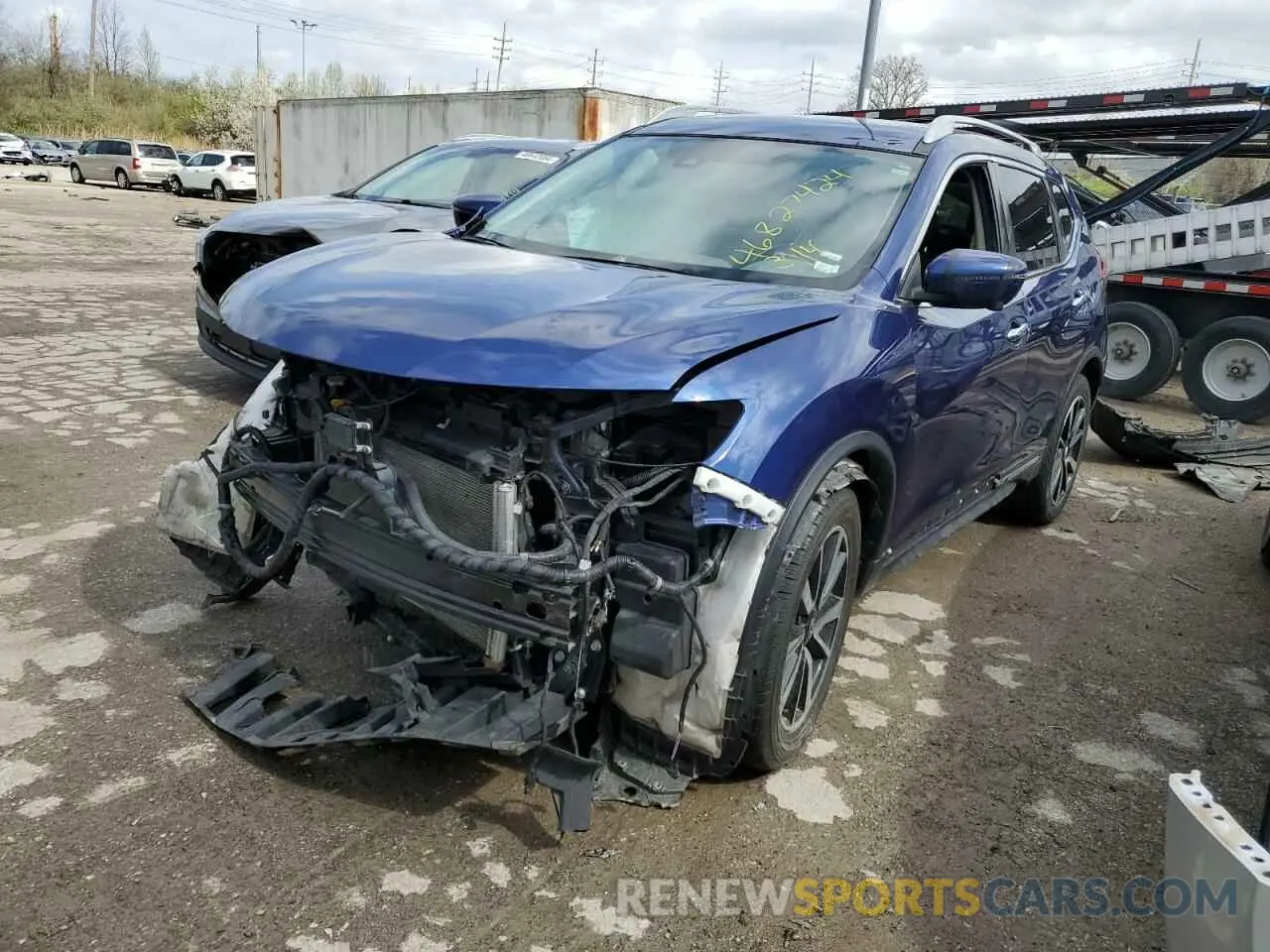 1 Photograph of a damaged car 5N1AT2MV2KC826052 NISSAN ROGUE 2019