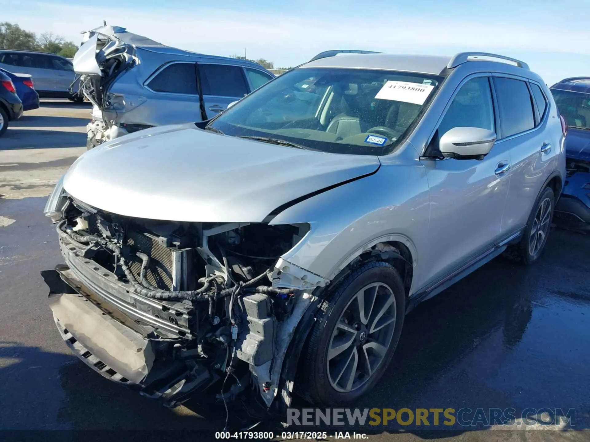 2 Photograph of a damaged car 5N1AT2MV3KC744377 NISSAN ROGUE 2019
