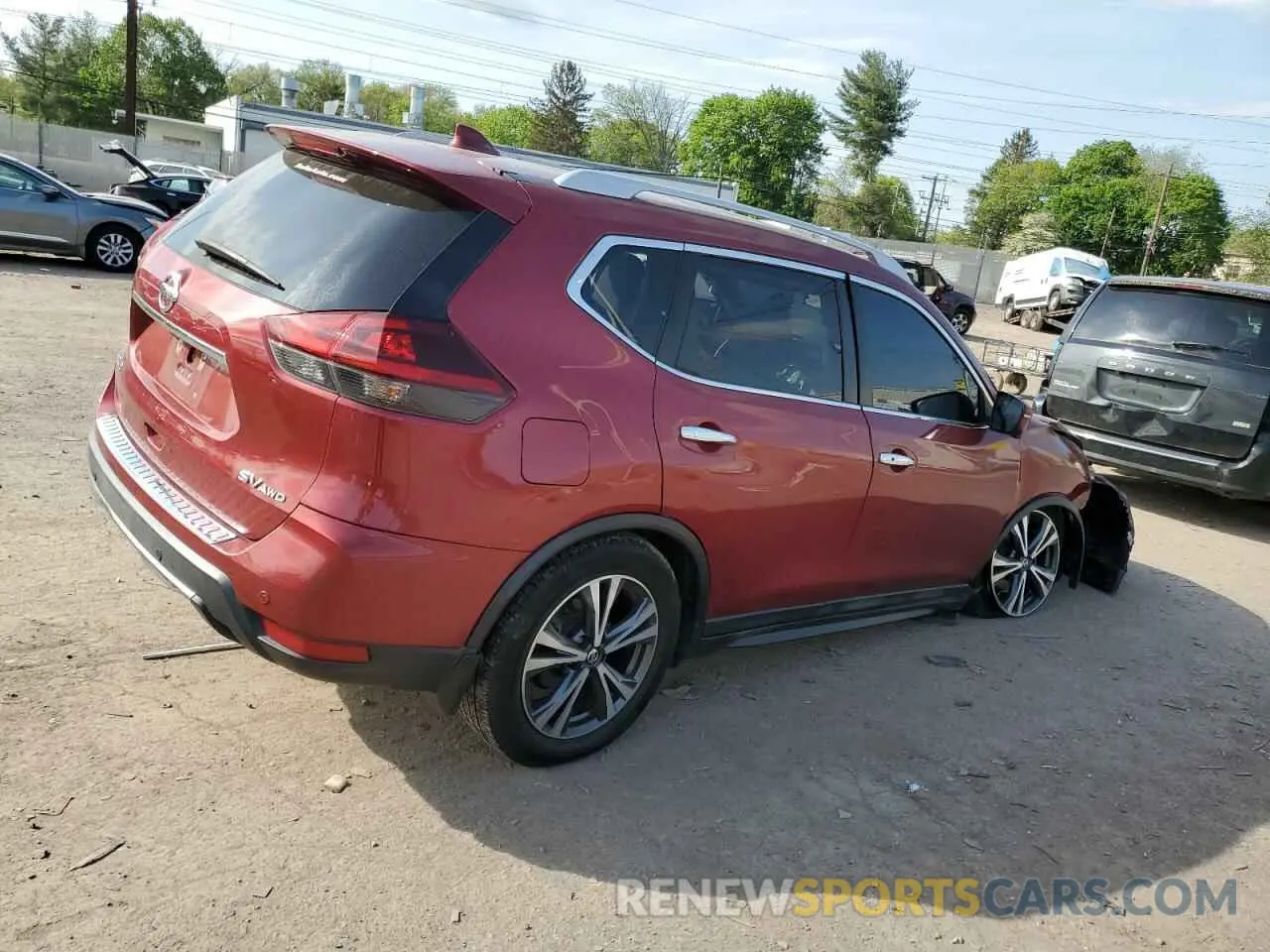3 Photograph of a damaged car 5N1AT2MV3KC811432 NISSAN ROGUE 2019
