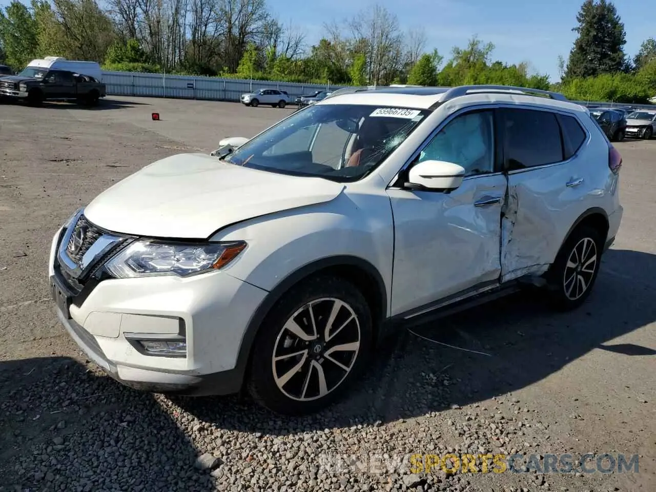 1 Photograph of a damaged car 5N1AT2MV3KC841028 NISSAN ROGUE 2019